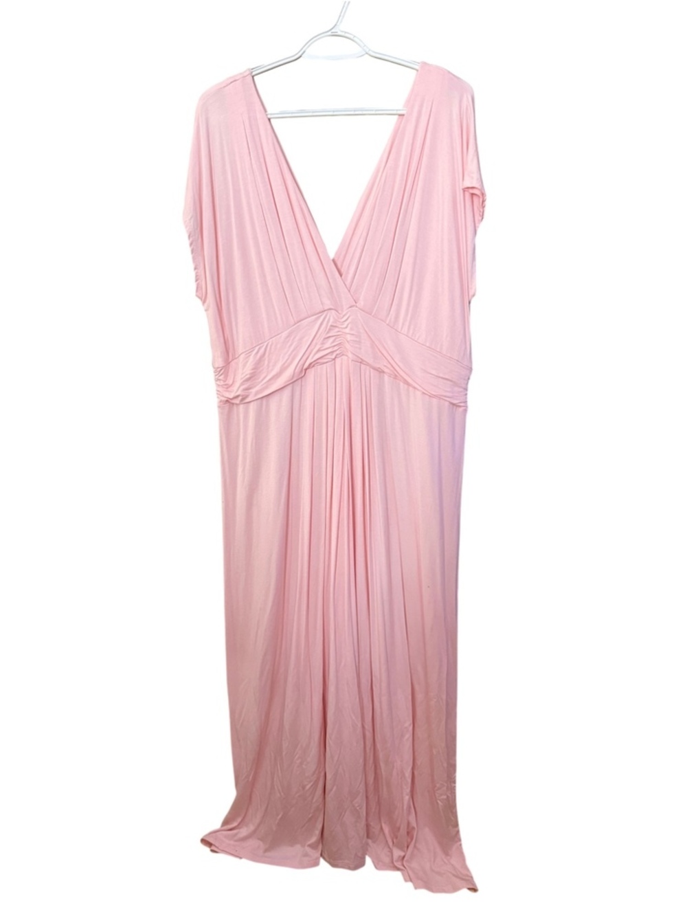 NWOT Elegant Pink Knit Maxi Dress 2X